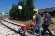 Turkish NDT specialists learn to test rails with the ultrasonic double rail flaw detector UDS2-73 — August 2020, on-site training organized by OKOndt GROUP