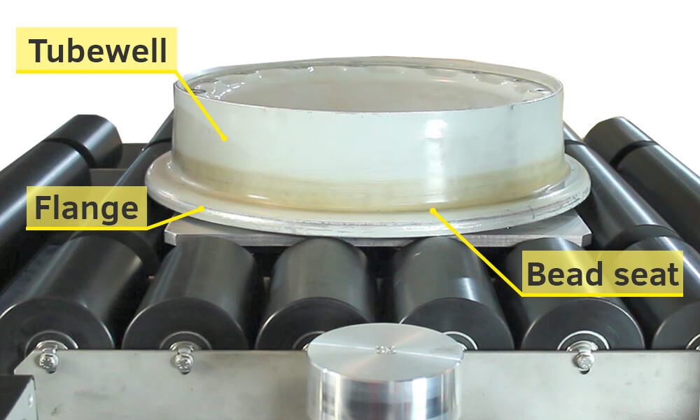 Aircraft wheel surfaces which can be tested by EC inspection system SmartScan