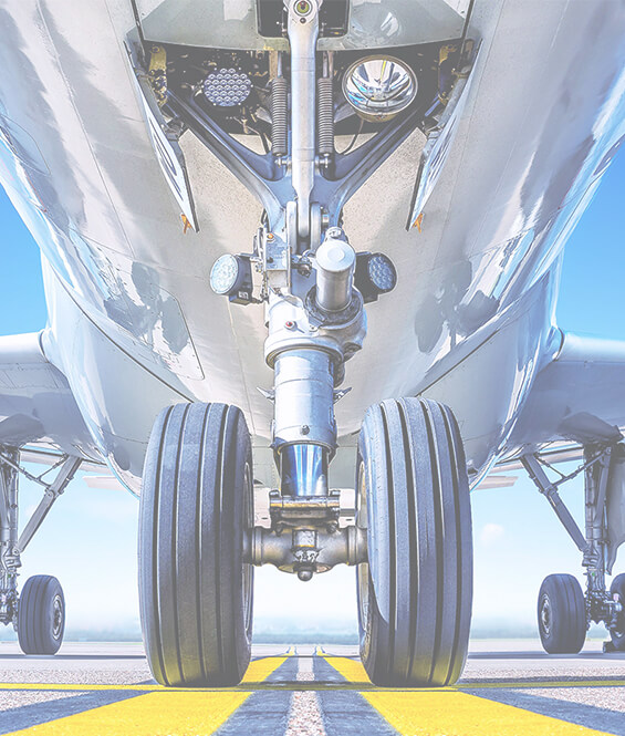 Wheels of the plane which can be tested by aircraft wheel inspection system SmartScan