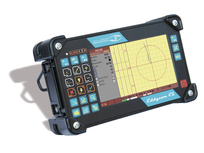 Portable ET flaw detector with a large display Eddycon CL